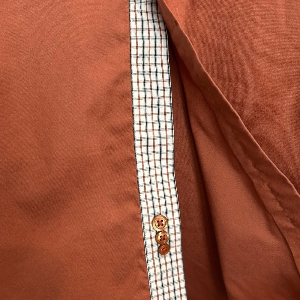 Paul Fredrick 15-34 Slim Fit 100% Cotton Long Sleeve Button Down Collared Shirt - Picture 3 of 10